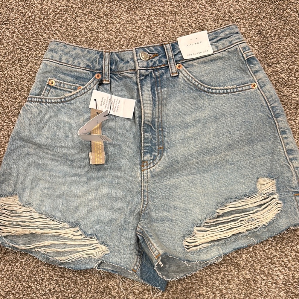 A.P.C. Women's Blue Denim Shorts